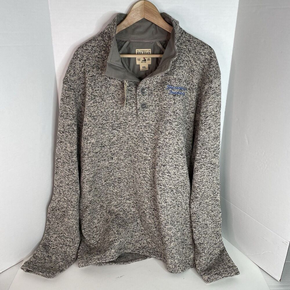 New Red Head Brand Co Men's Bighorn Oatmeal Heather Tan Pullover Sweater 2XL